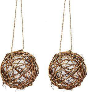 COYMOS Hummingbird Nesting Globe Hummingbird House with Soft White Fiber